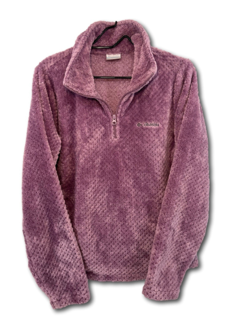 Columbia Fire Side II Sherpa Half Zip Fleece Pullover Mauve Women's Large
